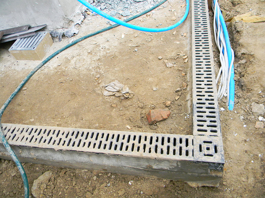 an under installation of drainage
