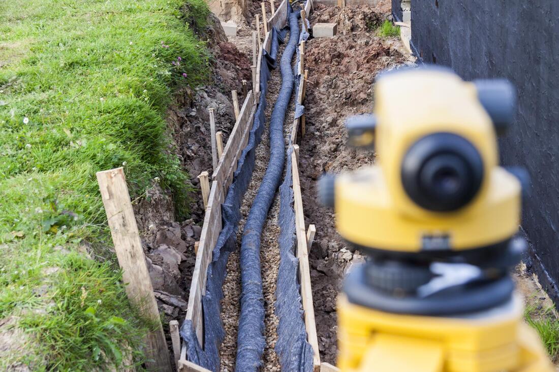 an under installation of storm pipe